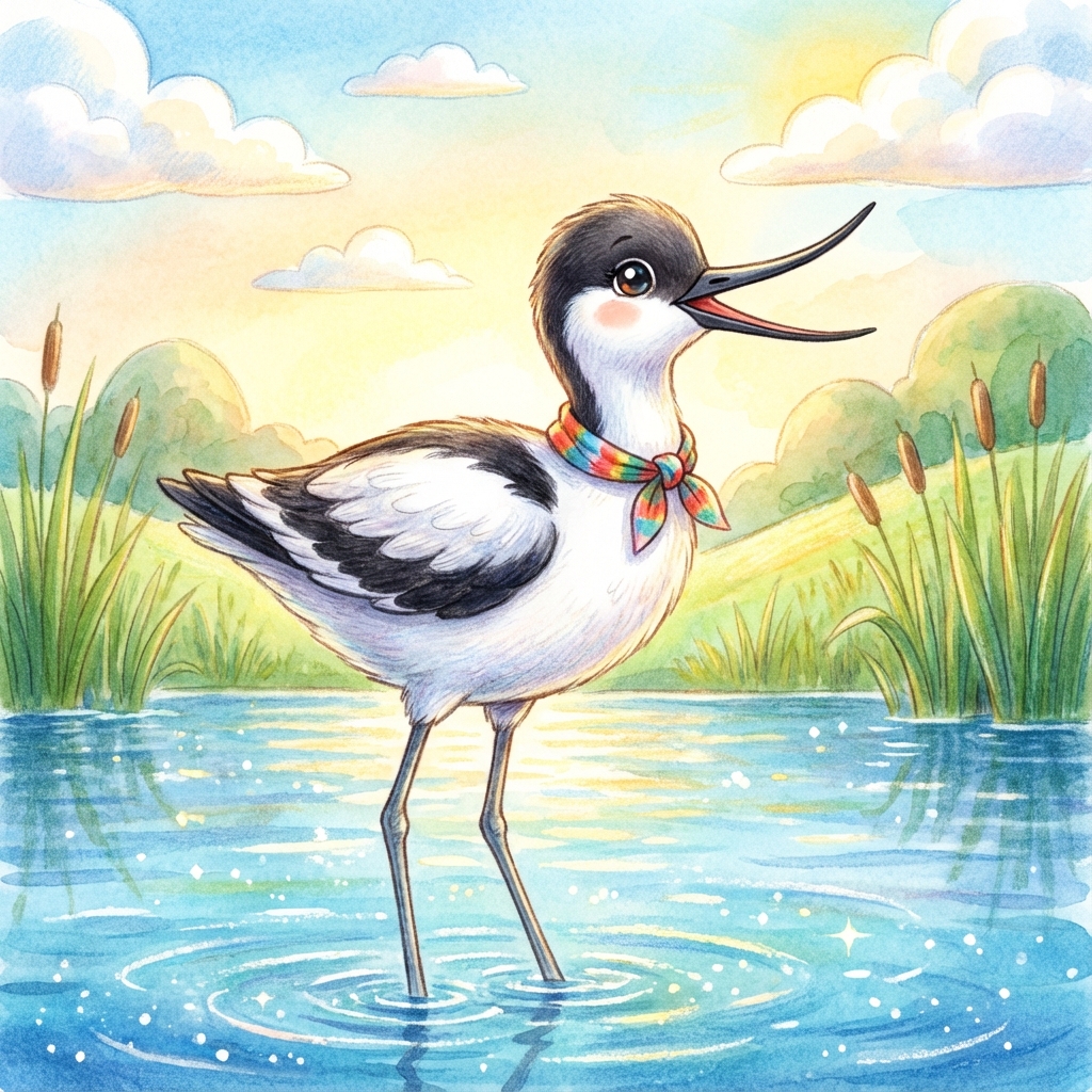 Afbeelding van een Kluut