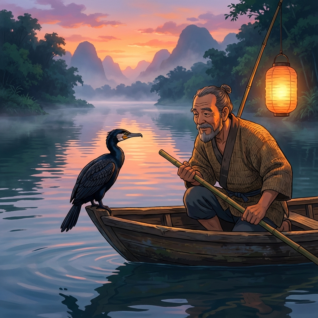 Afbeelding van een Aalscholver