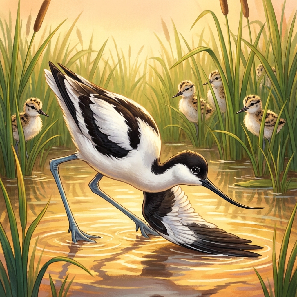 Afbeelding van een Kluut