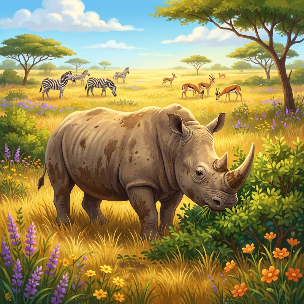 Afbeelding van een Neushoorn
