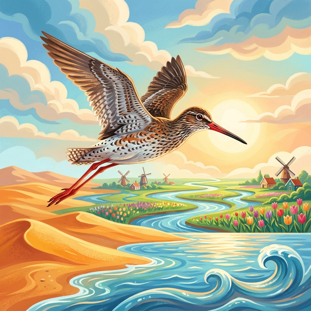 Afbeelding van een Tureluur